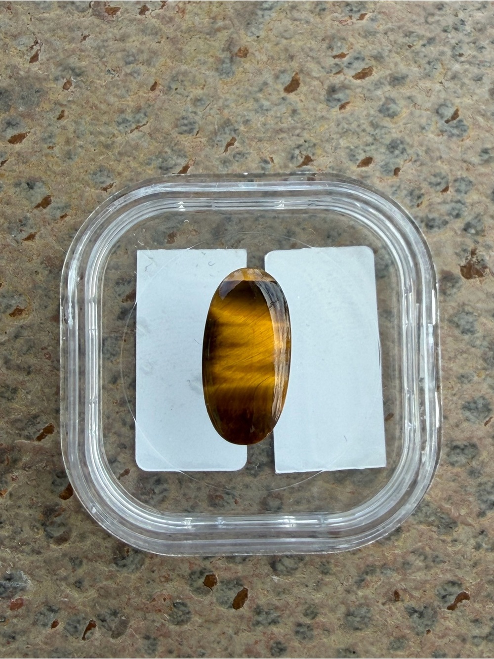 Yellow Brown Tiger Eye Cabochon Gemstone 3.75 carats